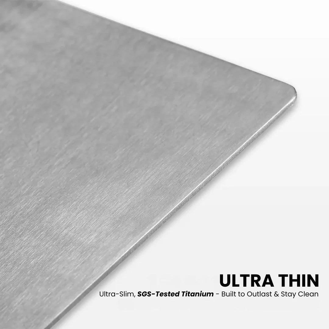 Titanium Alloy Cutting Board – Ultra-Durable, Hygienic & Knife-Friendly Kitchen Essential
