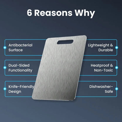 Titanium Alloy Cutting Board – Ultra-Durable, Hygienic & Knife-Friendly Kitchen Essential