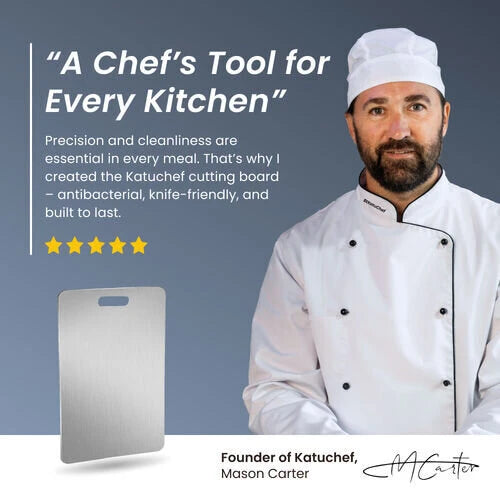 Titanium Alloy Cutting Board – Ultra-Durable, Hygienic & Knife-Friendly Kitchen Essential