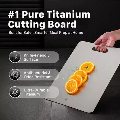 Titanium Alloy Cutting Board – Ultra-Durable, Hygienic & Knife-Friendly Kitchen Essential